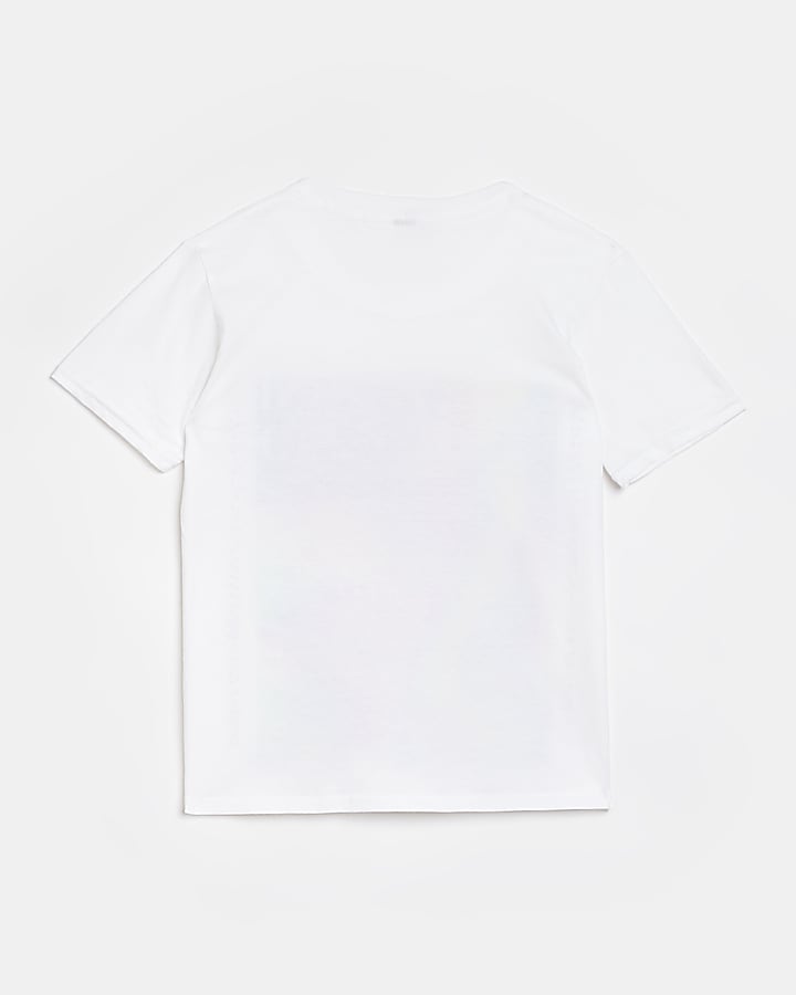 Girls White box Graphic t-shirt