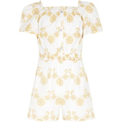 river island girls playsuit