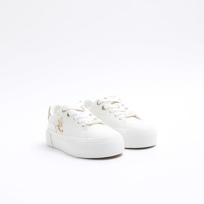 River island sale ladies white trainers