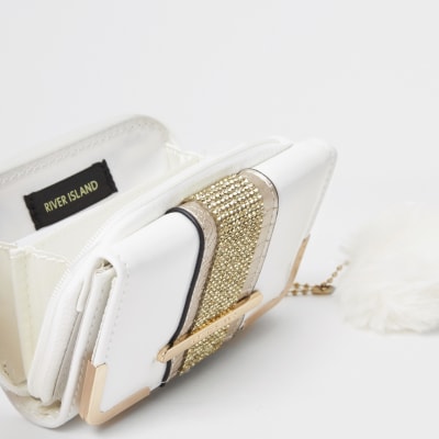 girls white purse