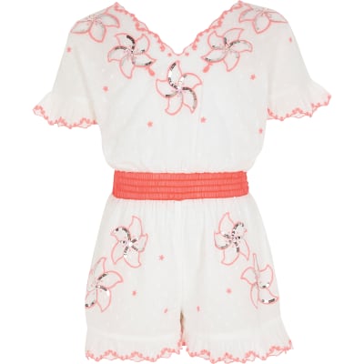 river island sequin playsuit