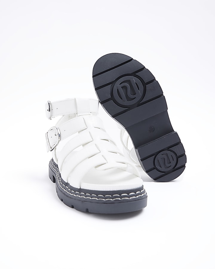 Girls white Gladiator Sandals