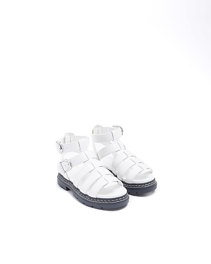 Girls white Gladiator Sandals