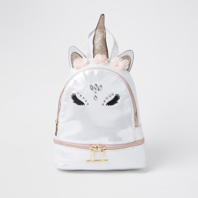 white unicorn backpack