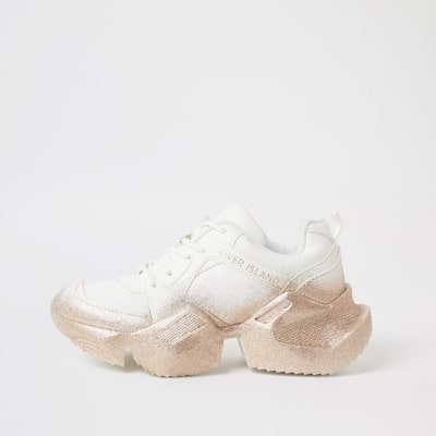 baby girl glitter trainers