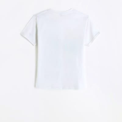 Girls white graphic t-shirt | River Island