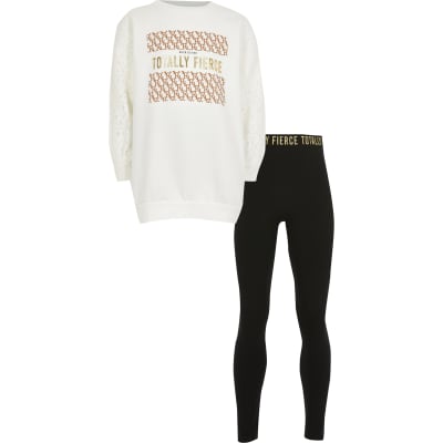 white sweats outfit