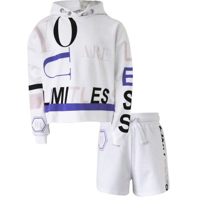 hoodie and shorts tracksuit