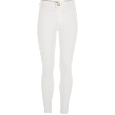 river island molly white jeans