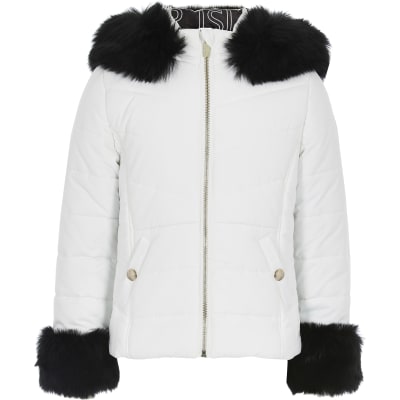 river island hooded coat