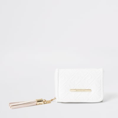 girls white purse