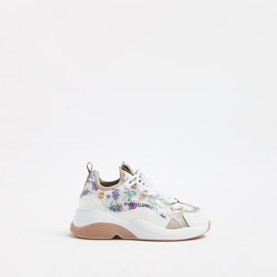 ladies white trainers river island