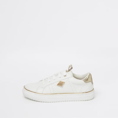 ladies white trainers river island