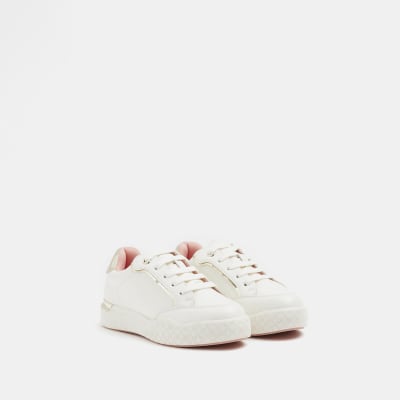 River island sale ladies white trainers