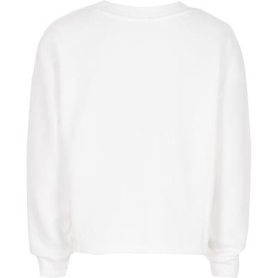 girls white sweatshirt