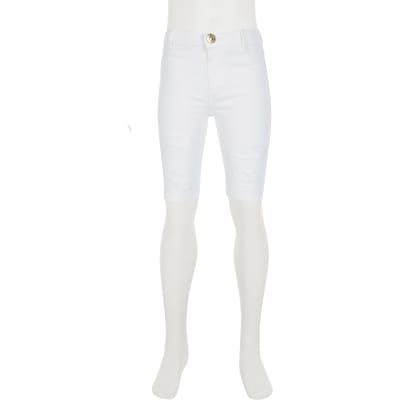 white ripped jeans for girls