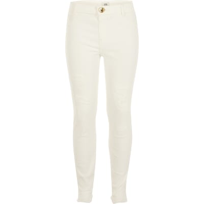 river island molly white jeans