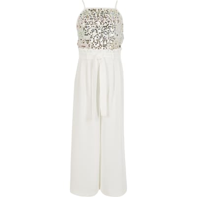 river island sequin jumpsuit