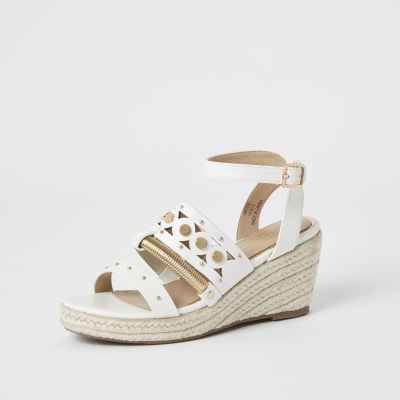 river island studded wedges