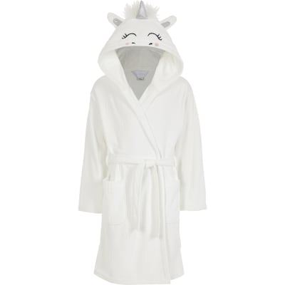 girls white dressing gown