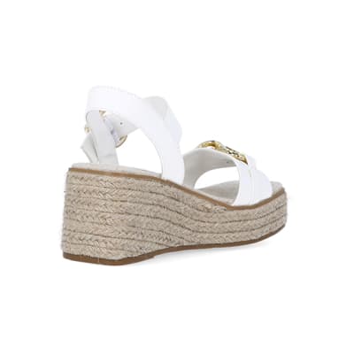 Wide fit best sale white wedges