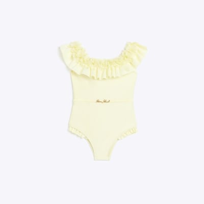 River island yellow sales swimsuit