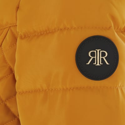 girls yellow padded coat