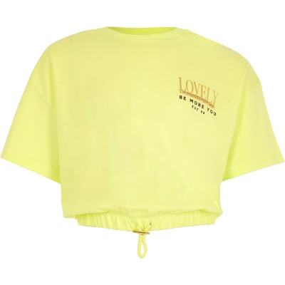 yellow t shirt for girls