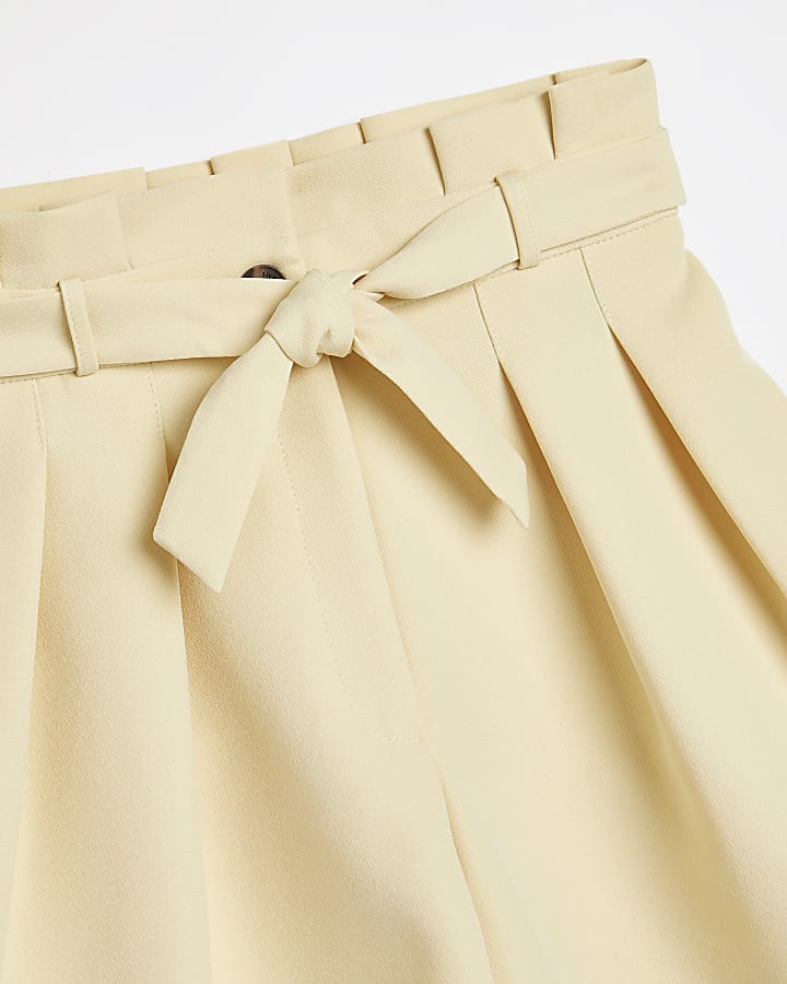 Girls yellow paperbag shorts