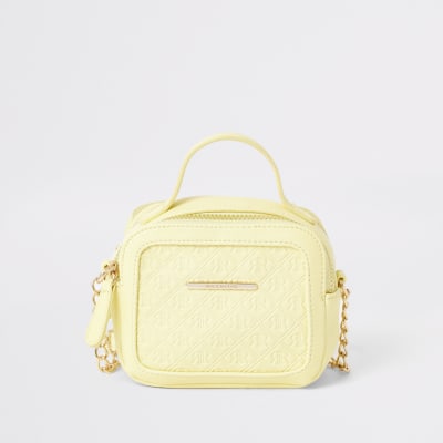 river island yellow bag