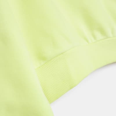 Girls Yellow RI Embroidered Sweatshirt