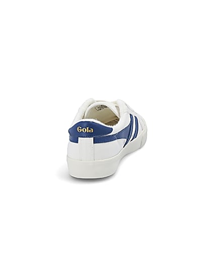 360 degree animation of product Gola Classics blue Tennis Mark Cox trainers frame-10