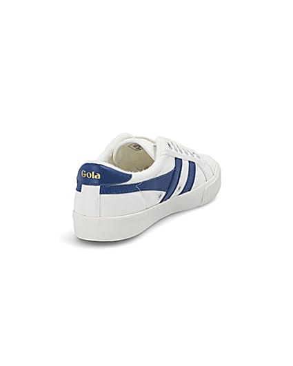 360 degree animation of product Gola Classics blue Tennis Mark Cox trainers frame-11