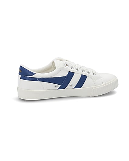 360 degree animation of product Gola Classics blue Tennis Mark Cox trainers frame-14