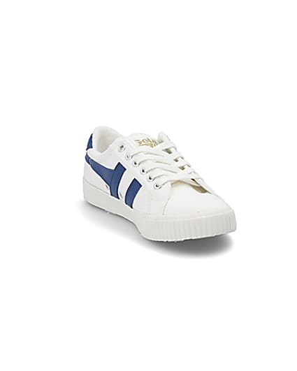 360 degree animation of product Gola Classics blue Tennis Mark Cox trainers frame-19