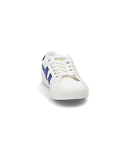 360 degree animation of product Gola Classics blue Tennis Mark Cox trainers frame-20