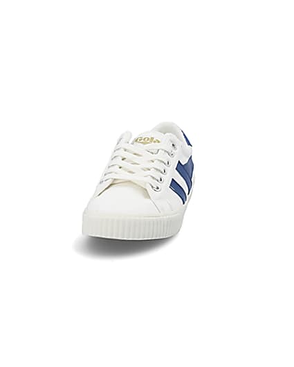 360 degree animation of product Gola Classics blue Tennis Mark Cox trainers frame-22