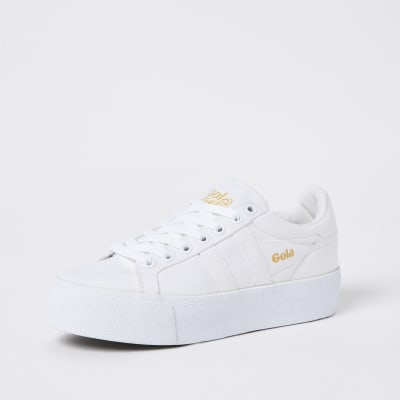 Gola classics white vegan trainers