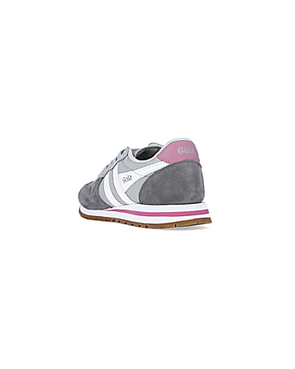 360 degree animation of product Gola grey colour block trainers frame-7