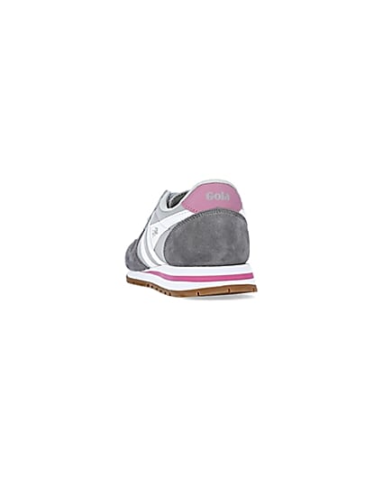 360 degree animation of product Gola grey colour block trainers frame-8