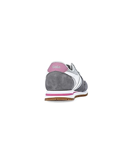 360 degree animation of product Gola grey colour block trainers frame-10