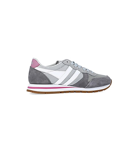 360 degree animation of product Gola grey colour block trainers frame-14