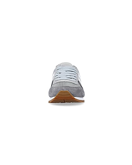 360 degree animation of product Gola grey colour block trainers frame-21