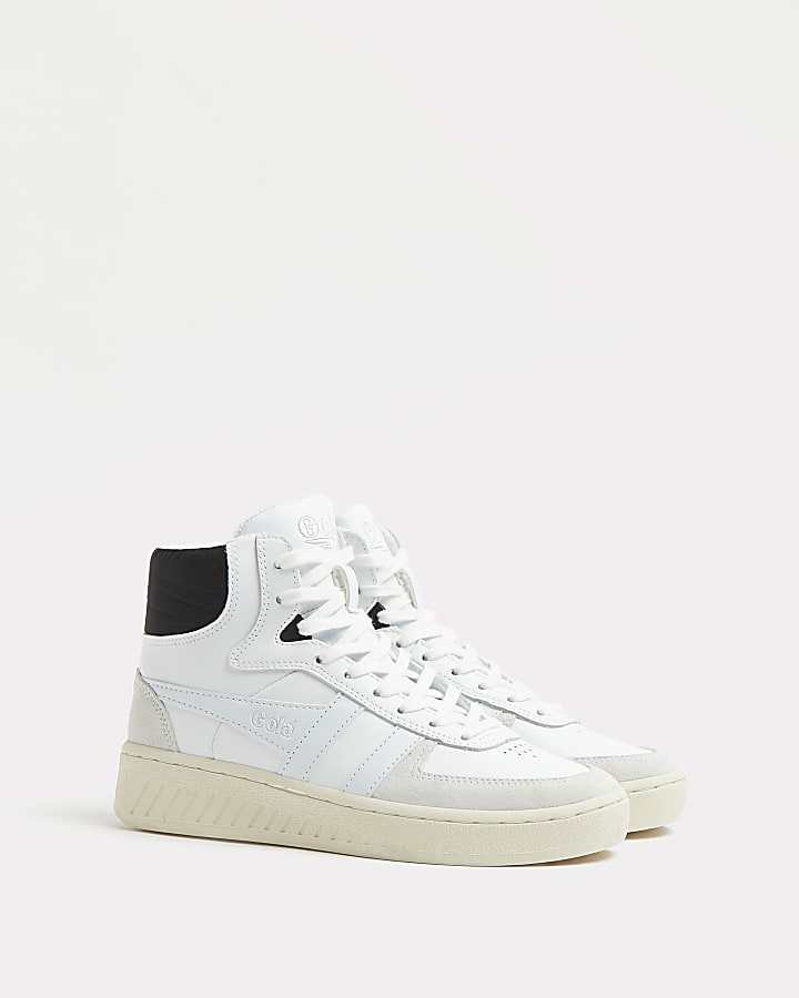 Gola white high top trainers