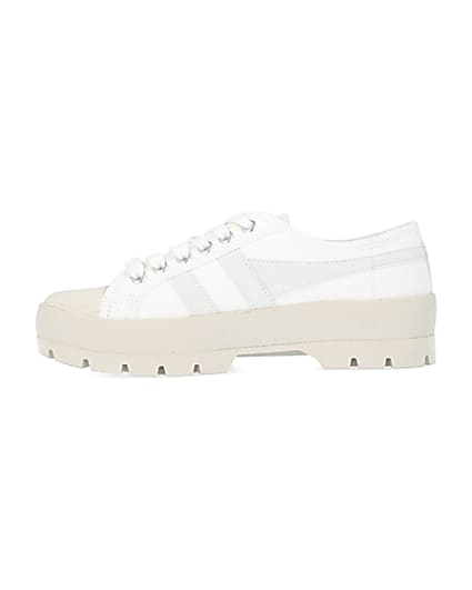 360 degree animation of product Gola white trainers frame-3