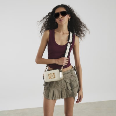 Gold Camera Cross Body Bag