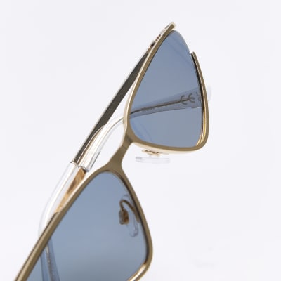 Gold Cat Eye Sunglasses River Island