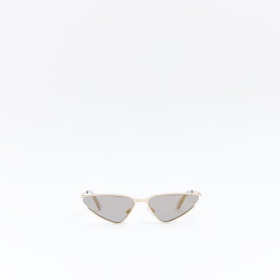 Gold Cat Eye Sunglasses River Island