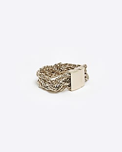 Gold chunky chain bracelet