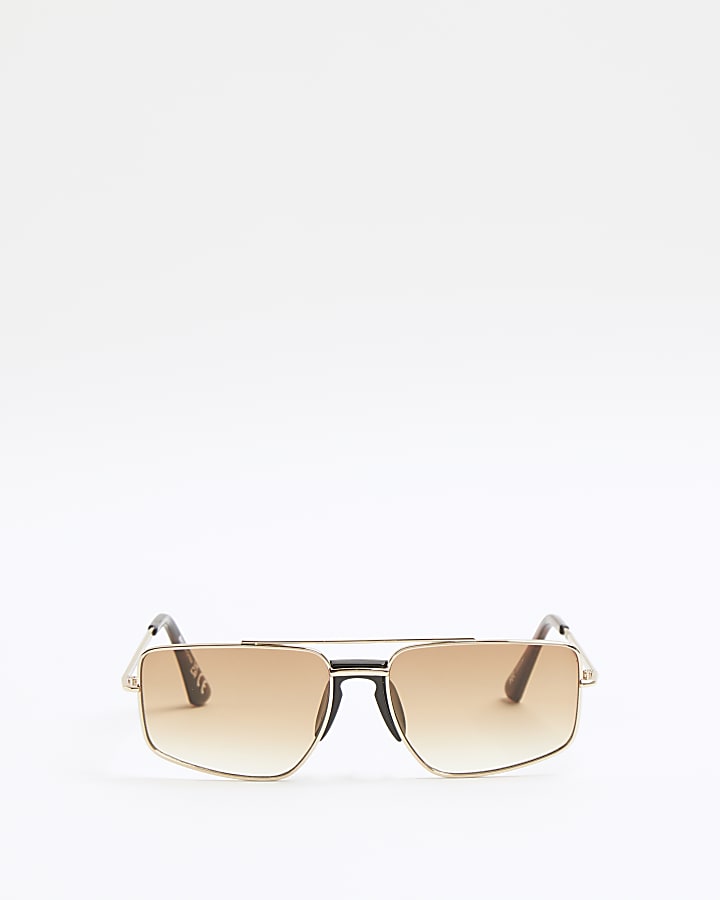 Gold colour aviator sunglasses